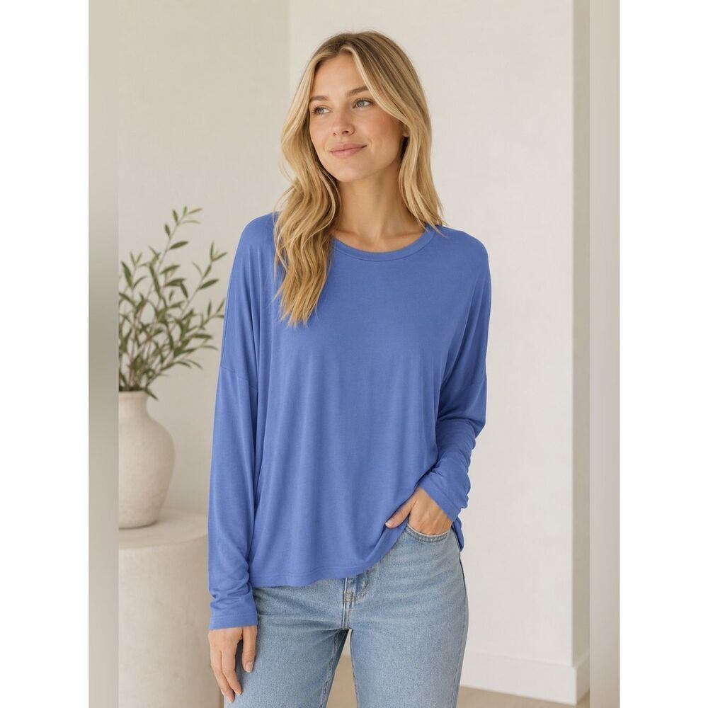 J. Jill Sky Blue Long Sleeve Top